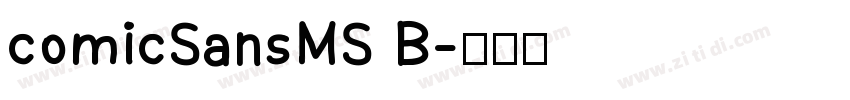 comicSansMS B字体转换